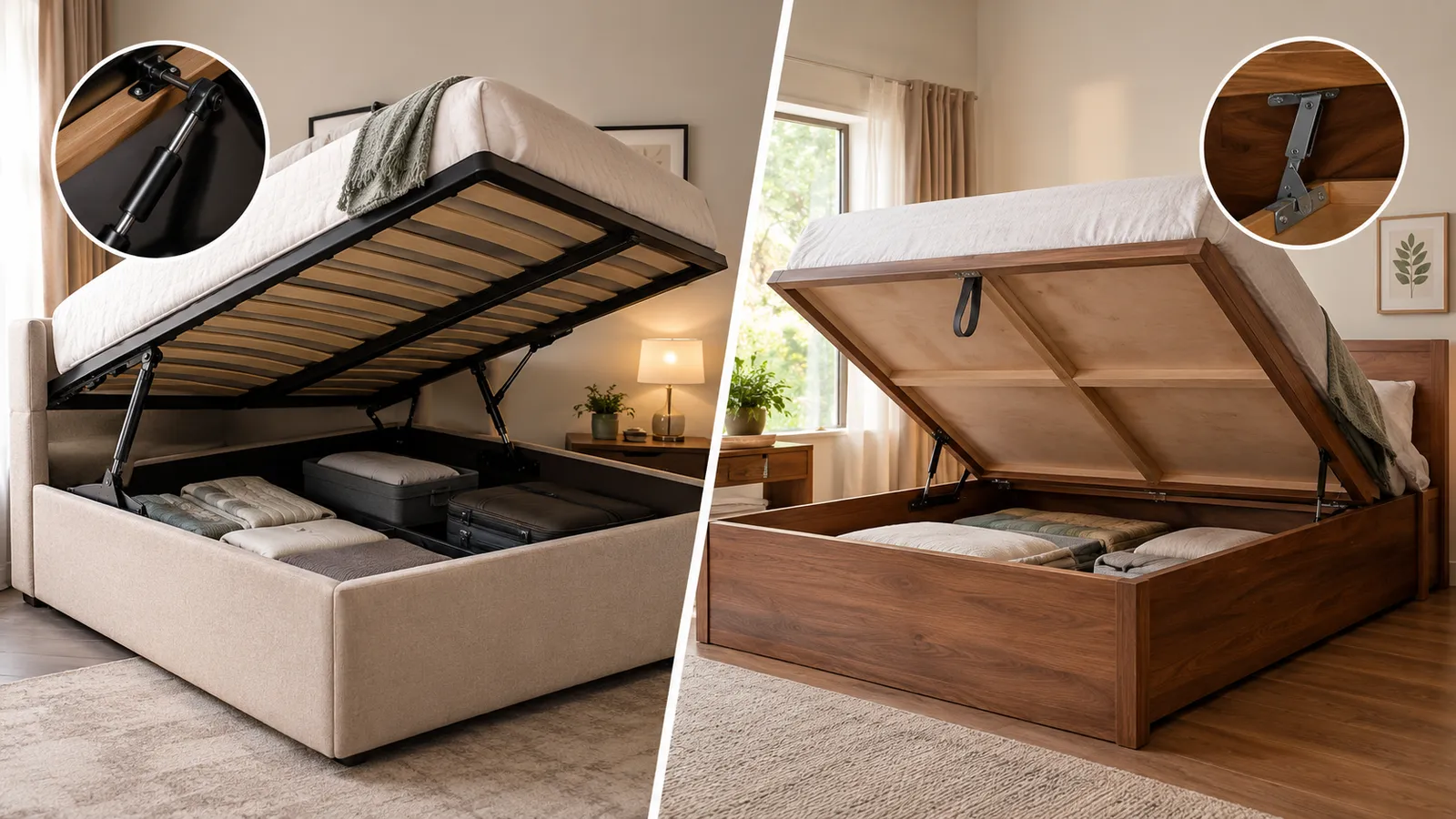 Hydraulic Bed vs Box Storage Bed