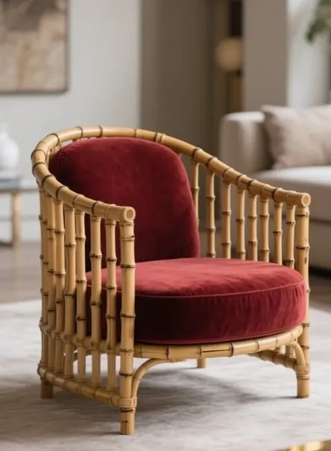 custom cane bamboo chairs